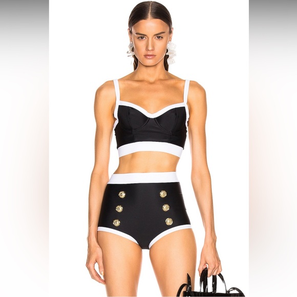 Balmain Tops - Balmain Vintage Style Bikini Top FR34 US2 UK6 XS $455